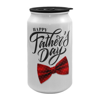 Happy father's Days, Κούπα ταξιδιού μεταλλική με καπάκι (tin-can) 500ml