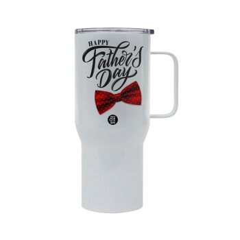 Happy father's Days, Mega Stainless steel Tumbler with lid, double wall 750L