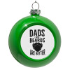 Green Christmas tree ornament bauble 8cm