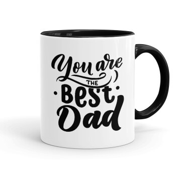 You are the best Dad, Mug colored black, ceramic, 330ml