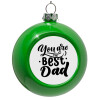 Green Christmas tree ornament bauble 8cm