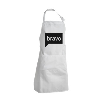 Bravo, Adult Chef Apron (with sliders and 2 pockets)