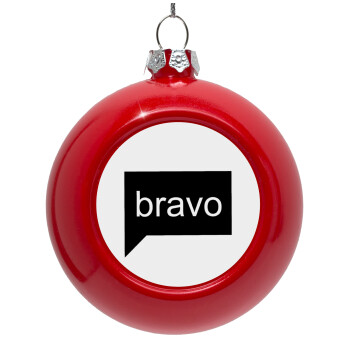 Bravo, Red Christmas tree ornament bauble 8cm