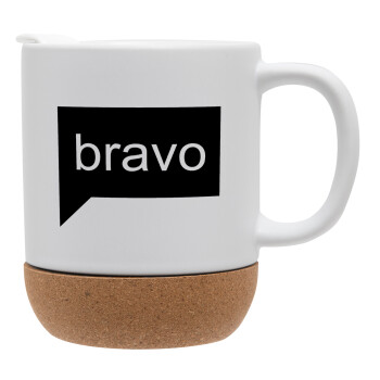 Bravo, Ceramic coffee mug Cork (MAT), 330ml (1pcs)