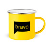 Yellow Enamel Metallic Cup 360ml