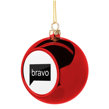 Bravo, Christmas tree ball Red 8cm