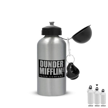 Dunder Mifflin, Inc Paper Company, Μεταλλικό παγούρι νερού, Ασημένιο, αλουμινίου 500ml