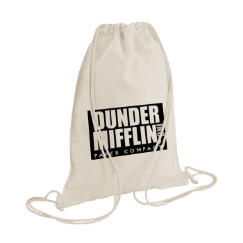 Dunder Mifflin, Inc Paper Company, Backpack bag GYMBAG natural (28x40cm)