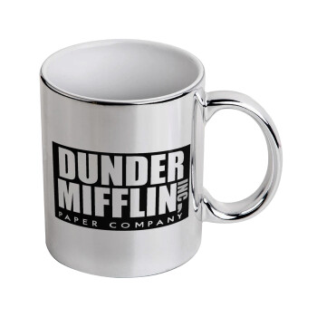 Dunder Mifflin, Inc Paper Company, Κούπα κεραμική, ασημένια καθρέπτης, 330ml