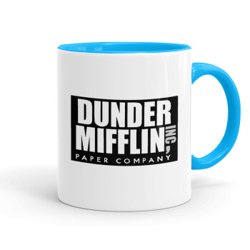 Dunder Mifflin, Inc Paper Company, Κούπα χρωματιστή γαλάζια, κεραμική, 330ml