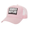 Structured Trucker Children's Hat, with Mesh, PINK (100% COTTON, CHILDREN'S, UNISEX, ONE SIZE)