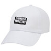 Adult Baseball Cap White 5-panel (POLYESTER, ADULT, UNISEX, ONE SIZE)