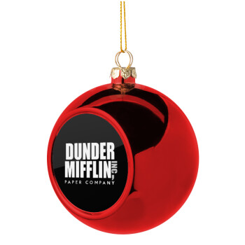 Dunder Mifflin, Inc Paper Company, Christmas tree ball Red 8cm