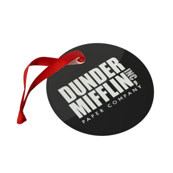 Dunder Mifflin, Inc Paper Company, Christmas ornament glass 9cm