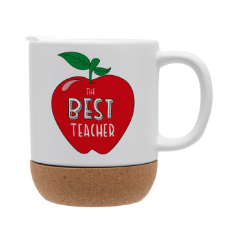 Best teacher, Ceramic coffee mug Cork (MAT), 330ml (1pcs)