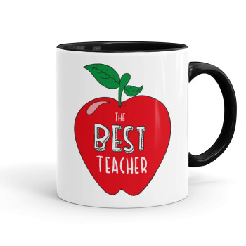 Best teacher, Mug colored black, ceramic, 330ml