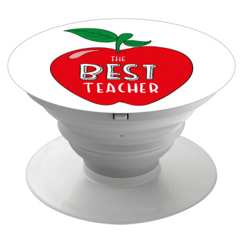 Best teacher, Phone Holders Stand  White Hand-held Mobile Phone Holder