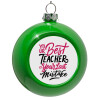 Green Christmas tree ornament bauble 8cm