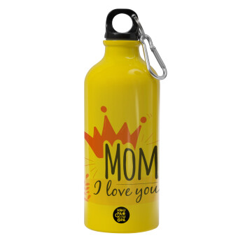 Mother's day I Love you Mom, Water bottle 600ml