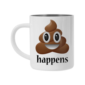 Shit Happens, Mug Stainless steel double wall 450ml