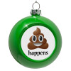 Green Christmas tree ornament bauble 8cm