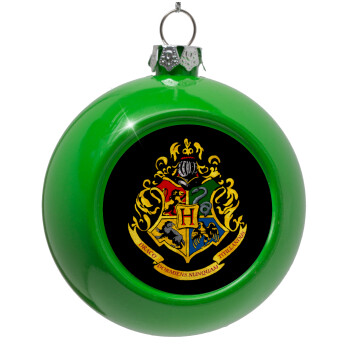 Hogwart's, Green Christmas tree ornament bauble 8cm