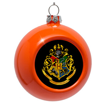 Hogwart's, Orange Christmas tree ornament bauble 8cm