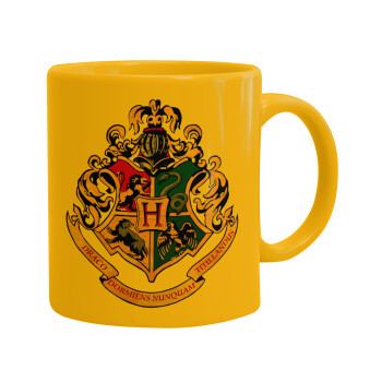 Hogwart's, Ceramic coffee mug yellow, 330ml