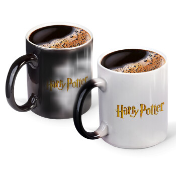 Harry potter movie, Color changing magic Mug, ceramic, 330ml when adding hot liquid inside, the black colour desappears (1 pcs)