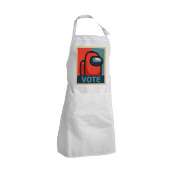 Among US VOTE, Adult Chef Apron (with sliders and 2 pockets)