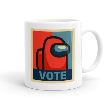 Among US VOTE, Ceramic coffee mug, 330ml (1pcs)