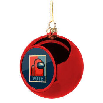 Among US VOTE, Christmas tree ball Red 8cm