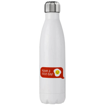 Have a nice day Emoji, Stainless steel, double-walled, 750ml