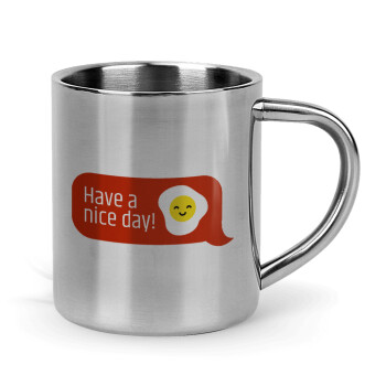 Have a nice day Emoji, Mug Stainless steel double wall 300ml