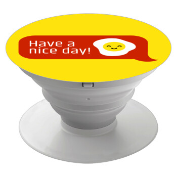 Have a nice day Emoji, Phone Holders Stand  Λευκό Βάση Στήριξης Κινητού στο Χέρι