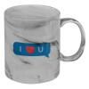 Mug ceramic marble style, 330ml