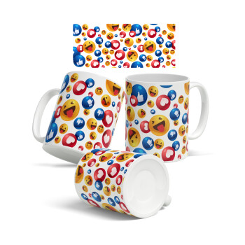 3D Emoji Collection, Ceramic coffee mug, 330ml (1pcs)