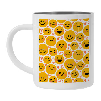 Emojis Love, Mug Stainless steel double wall 450ml