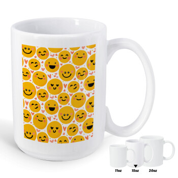 Emojis Love, Κούπα Mega, κεραμική, 450ml