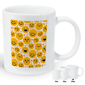 Emojis Love, Κούπα Giga, κεραμική, 590ml