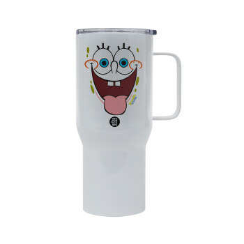 SpongeBob SquarePants smile, Mega Stainless steel Tumbler with lid, double wall 750L