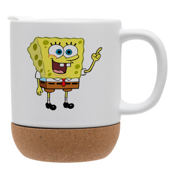 SpongeBob SquarePants character, Ceramic coffee mug Cork (MAT), 330ml (1pcs)