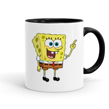SpongeBob SquarePants character, Mug colored black, ceramic, 330ml