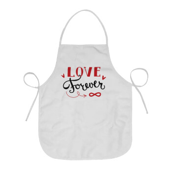 Love forever ∞, Chef Apron Short Full Length Adult (63x75cm)
