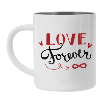 Love forever ∞, Mug Stainless steel double wall 450ml