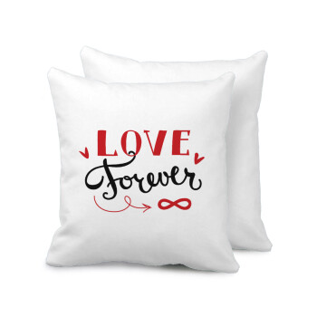 Love forever ∞, Sofa cushion 40x40cm includes filling