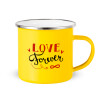 Yellow Enamel Metallic Cup 360ml