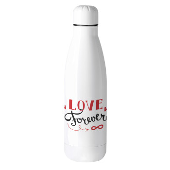 Love forever ∞, Μεταλλικό παγούρι θερμός (Stainless steel), 500ml