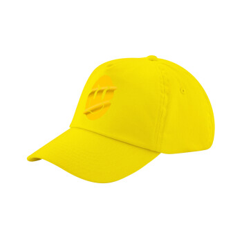 Smile avatar distrorted, Child's Baseball Cap, 100% Cotton Twill, Yellow (COTTON, CHILD, UNISEX, ONE SIZE)