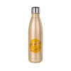 Glitter gold stainless steel thermos bottle, double-walled, 500ml